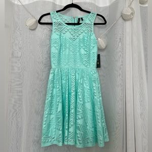 Womens A Line Blue Sleeveless Dress Size XS
